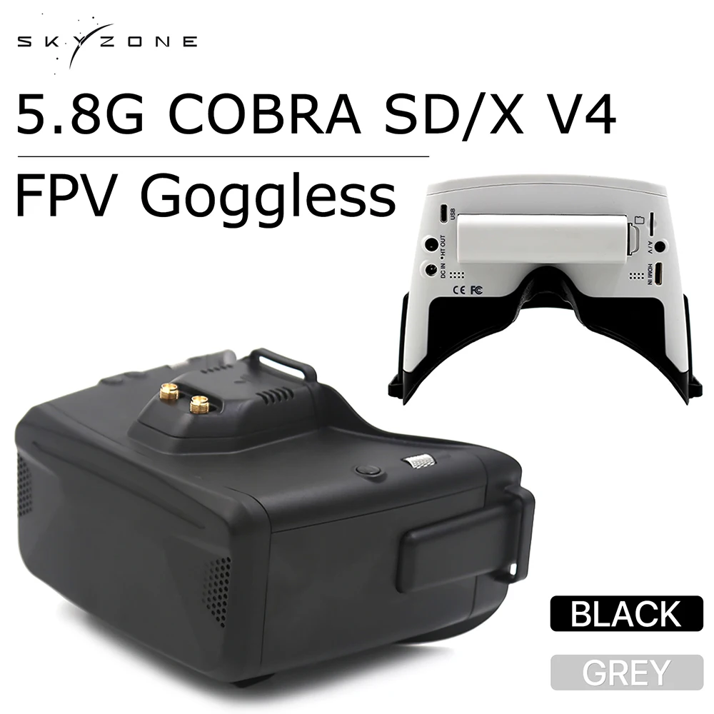 Skyzone 5.8G Cobra SD/X V4 FPV - مراجعة Skyzone Cobra X V2 Fpv Goggles وسعره