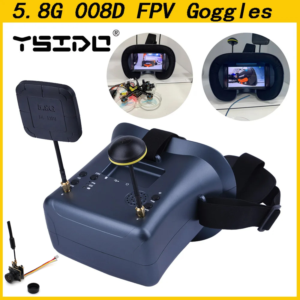 008D 5.8G 40CH 4.3 بوصة 800*48 - مراجعة Skyzone Cobra X V2 Fpv Goggles وسعره